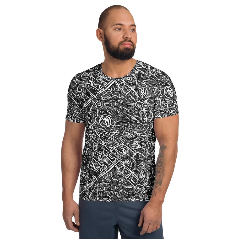 Blackline Rapture on Men's Athletic T-Shirt — Front