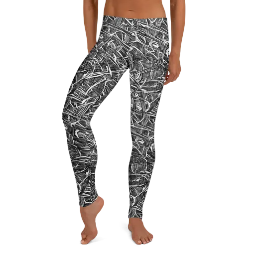 Blackline Rapture on a Leggings