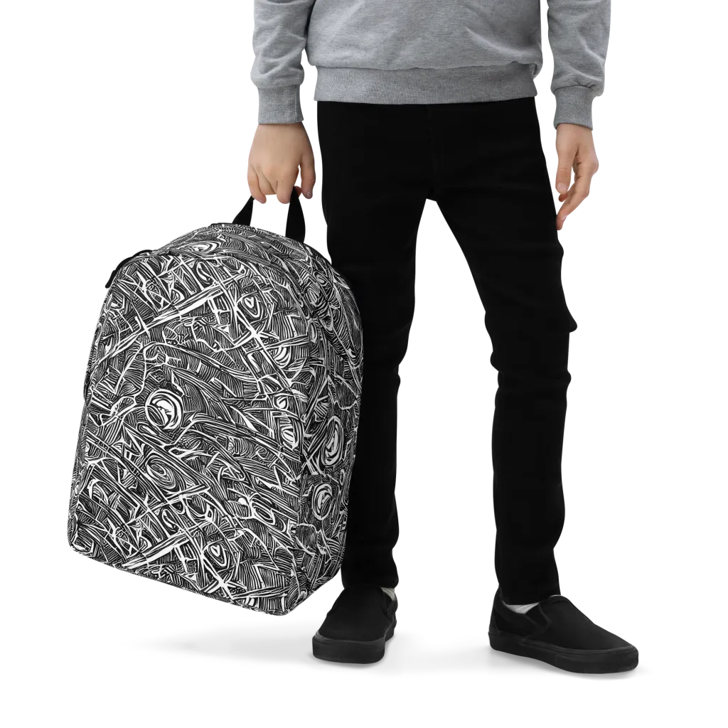 Blackline Rapture on Minimalist Backpack — Zoomed-in