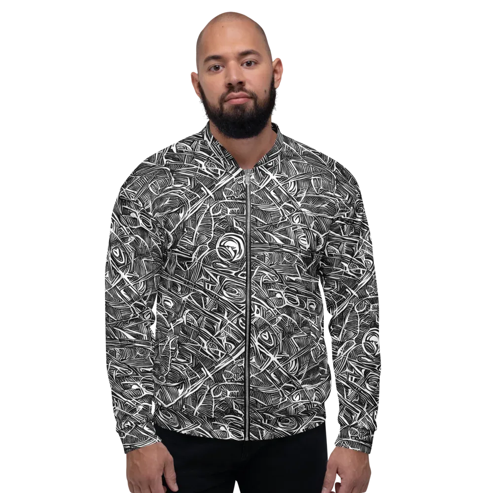 Blackline Rapture on Bomber Jacket — Front