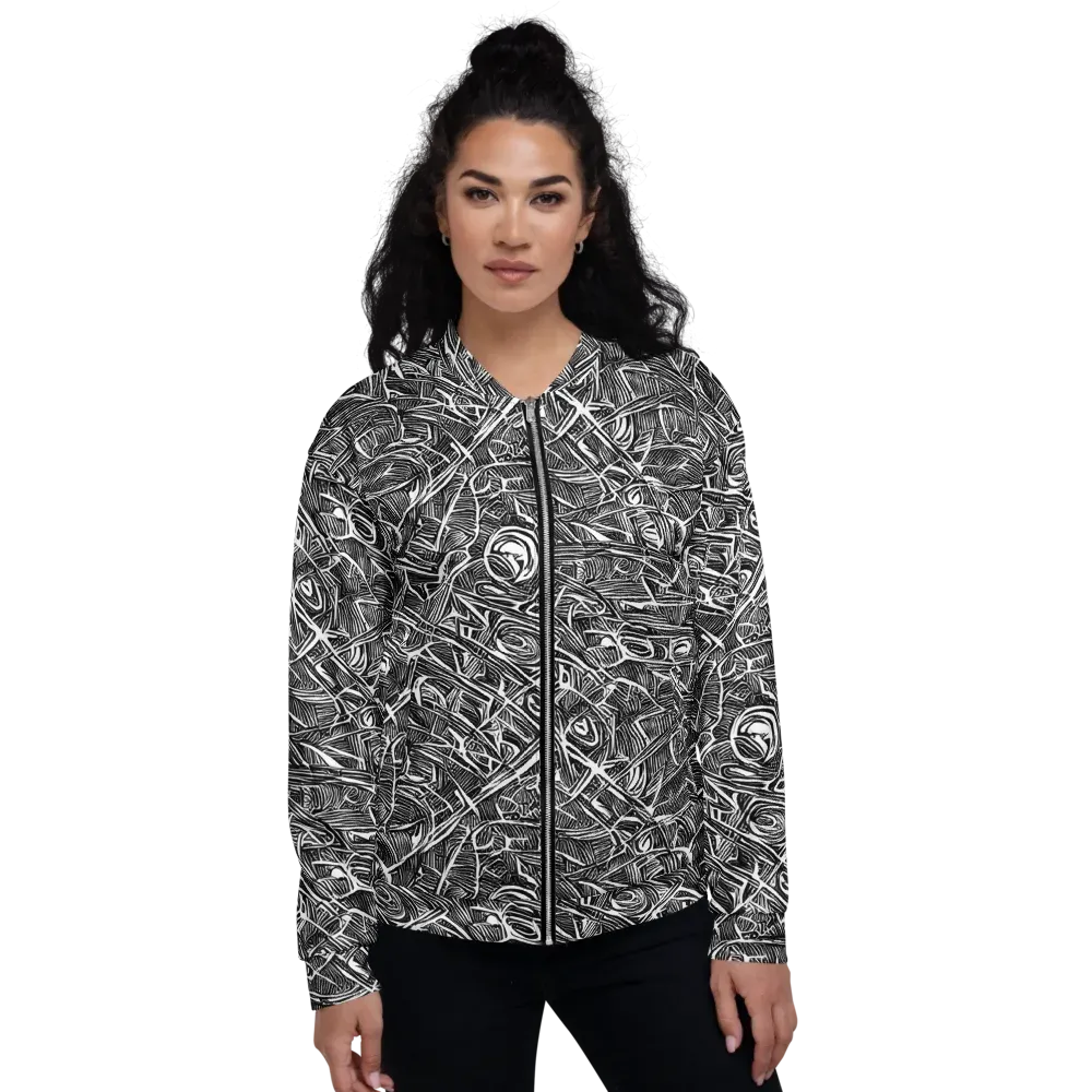Blackline Rapture on Bomber Jacket — Front