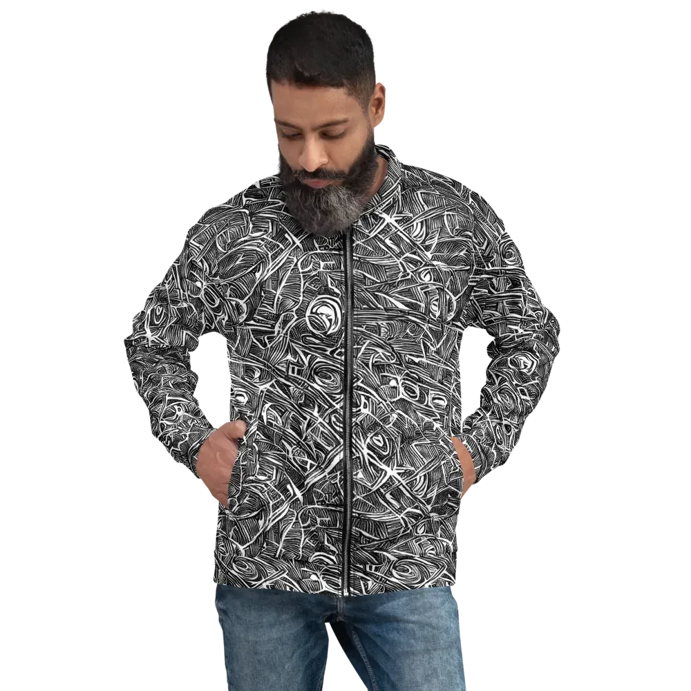 Blackline Rapture on Bomber Jacket — Front