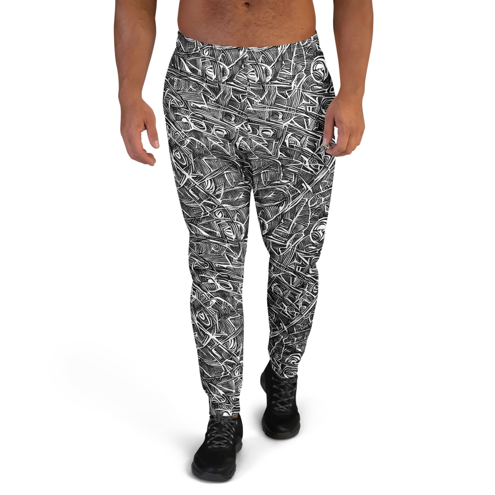 Blackline Rapture on Men's Joggers — Front