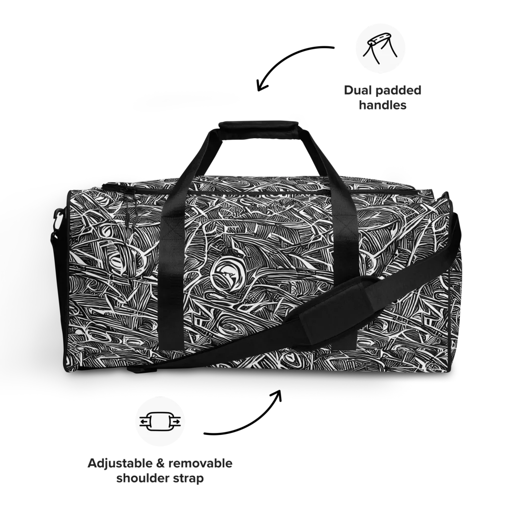 Blackline Rapture on Duffle Bag — Front