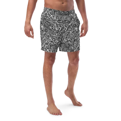 Blackline Rapture on a Swim Trunks