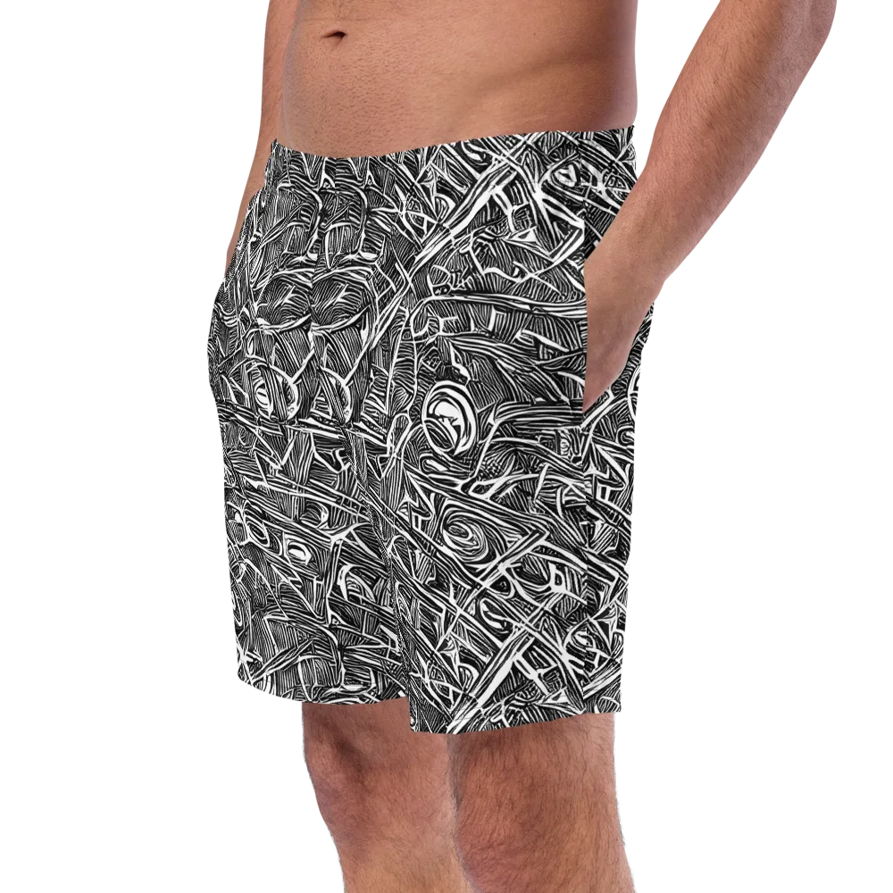 Blackline Rapture on Swim Trunks — Left Front