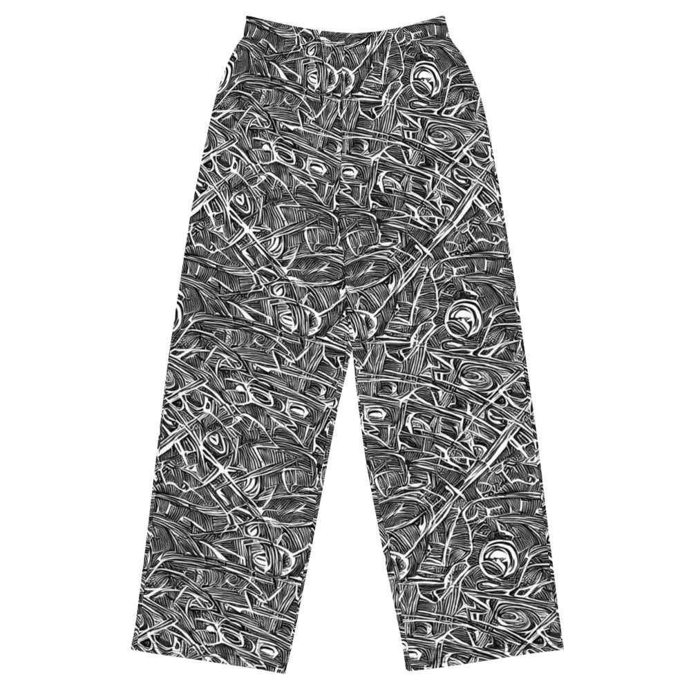 Blackline Rapture on Wide-Leg Pants — Front
