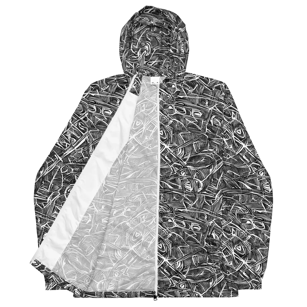 Blackline Rapture on Men's Windbreaker — Front