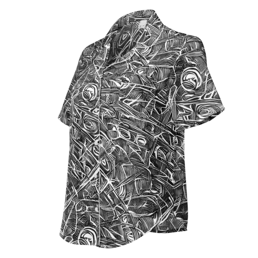 Blackline Rapture on a Women's Short Sleeve Pajama Top