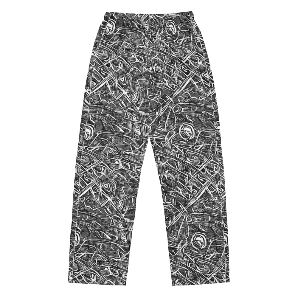 Blackline Rapture on Women's Pajama Pants — Front