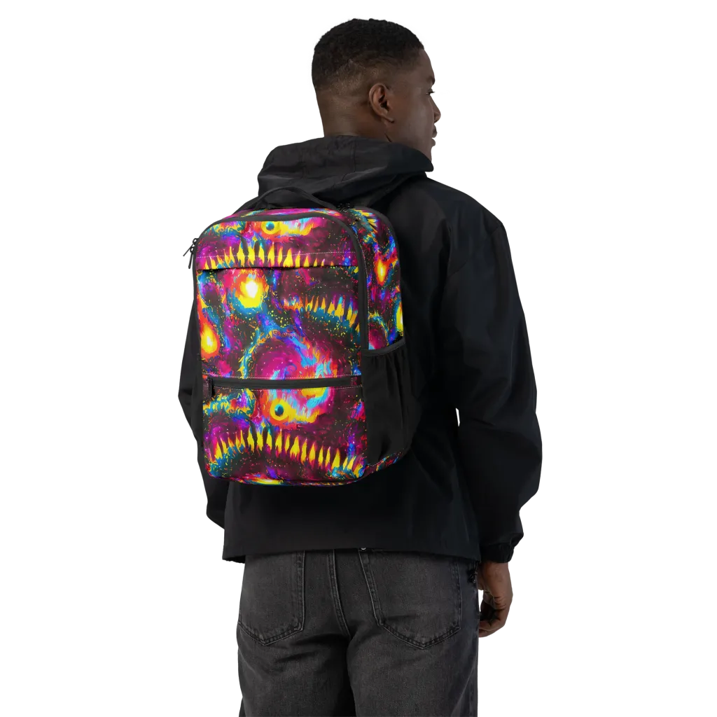 Lava Garden on Utility Backpack — Back
