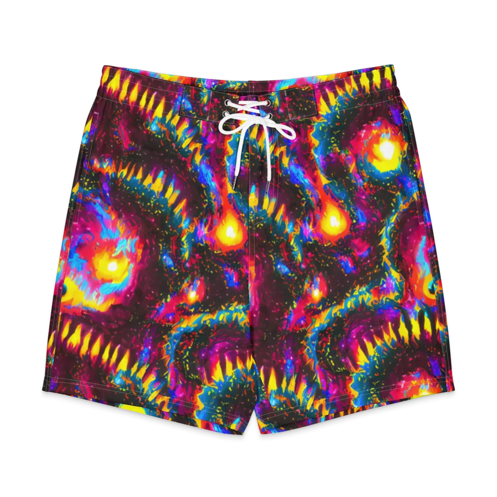 Lava Garden on Men's Board Shorts — Front