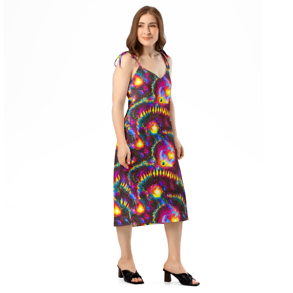Lava Garden on Slip Dress — Right Front