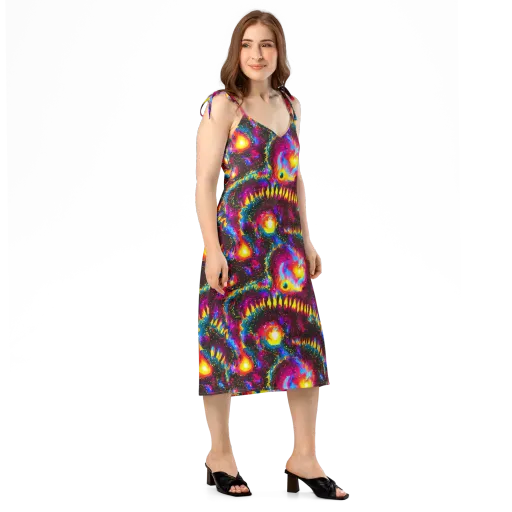 Lava Garden on a Slip Dress