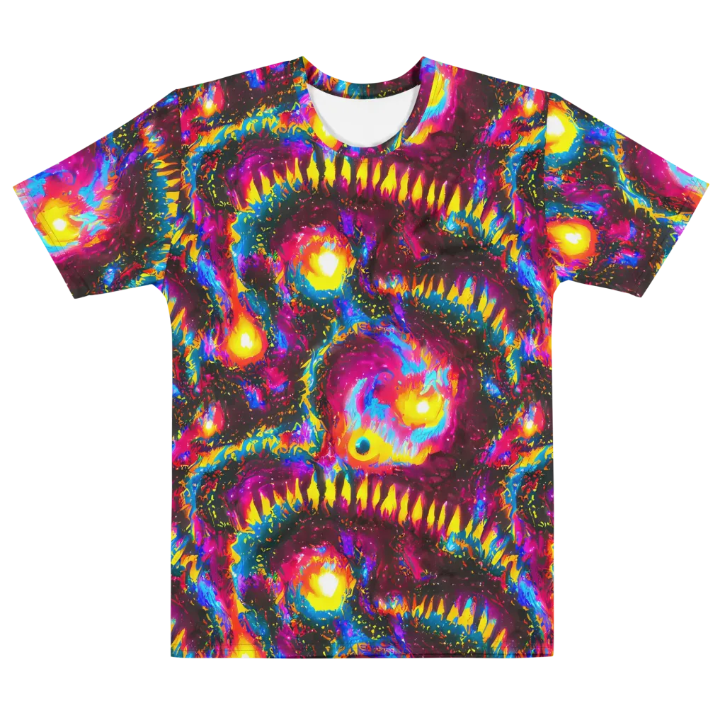 Lava Garden on Men's Cotton Crew Neck T-Shirt — Front