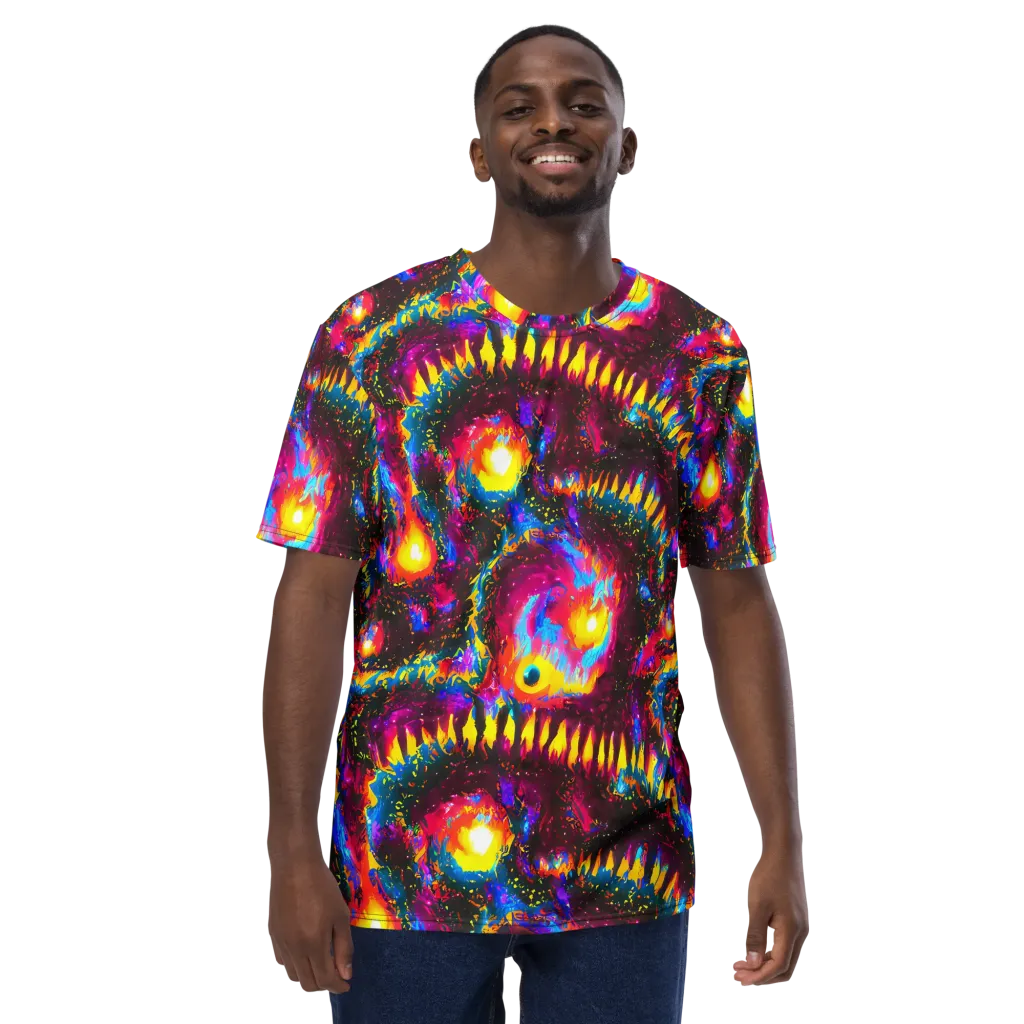 Lava Garden on Men's Crew Neck T-Shirt — Front