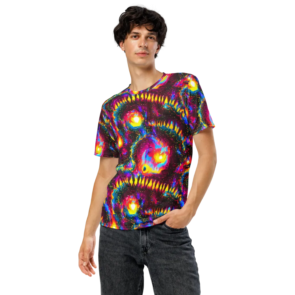Lava Garden on Men's Crew Neck T-Shirt — Front