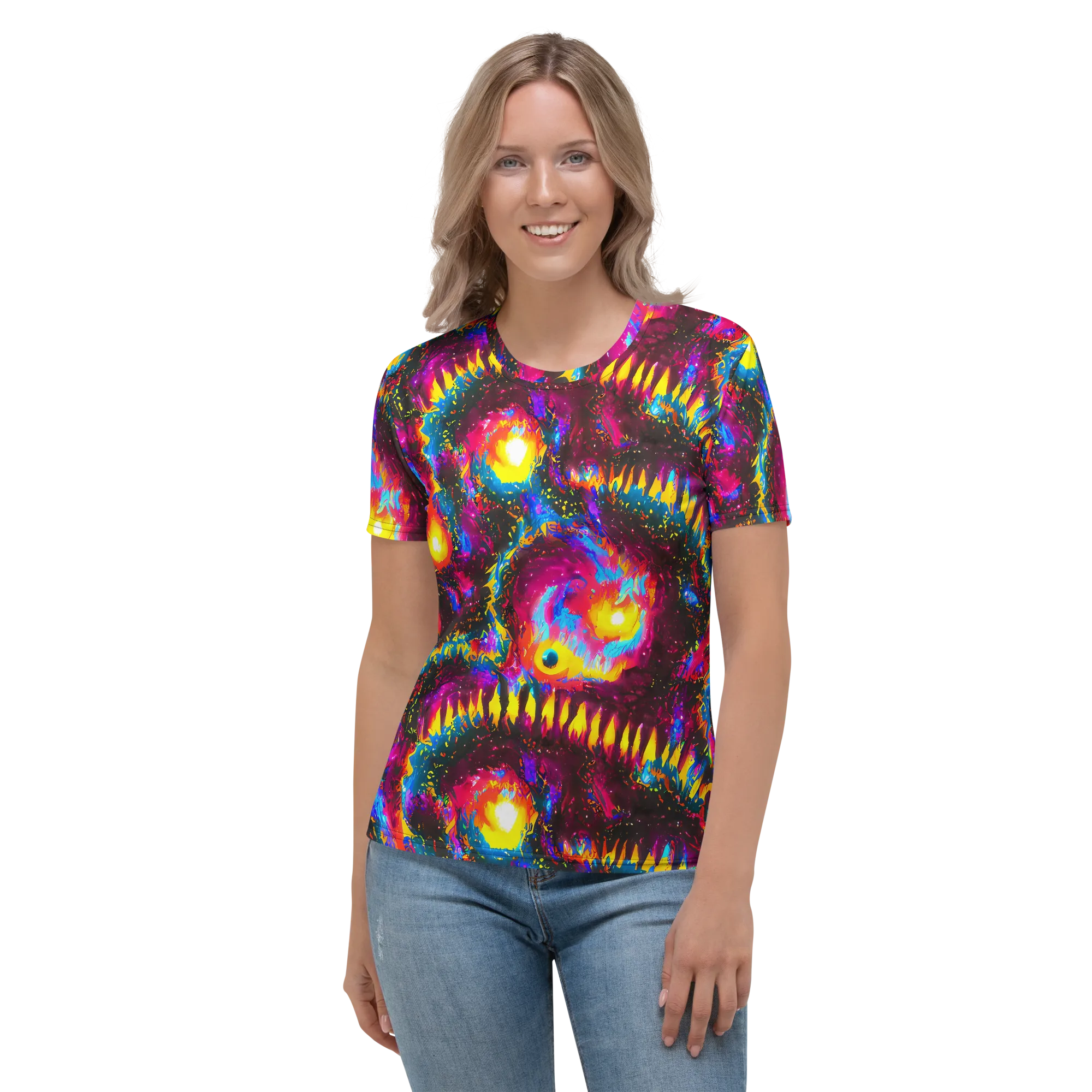 Lava Garden on Women's Crew Neck T-Shirt — Front