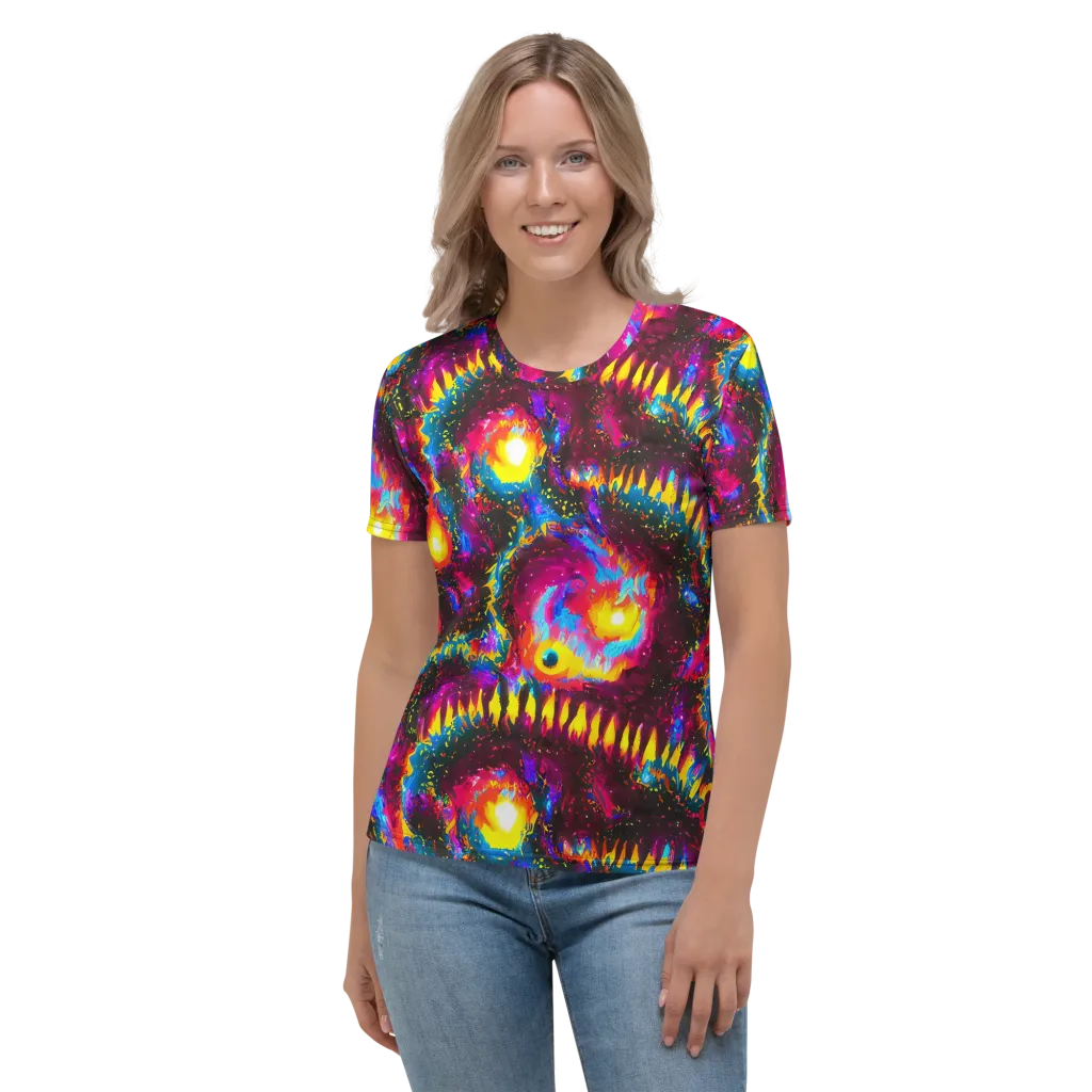 Lava Garden on Women's Crew Neck T-Shirt — Front