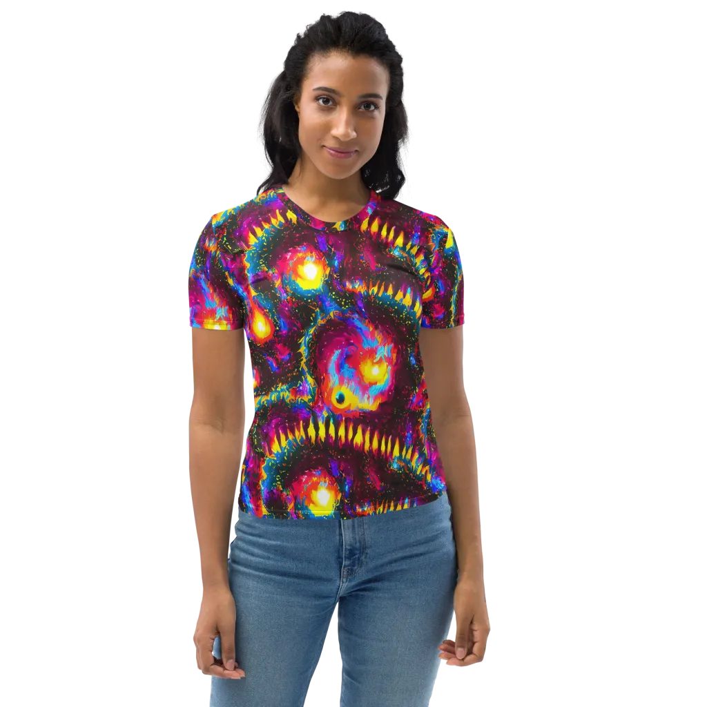 Lava Garden on Women's Crew Neck T-Shirt — Front