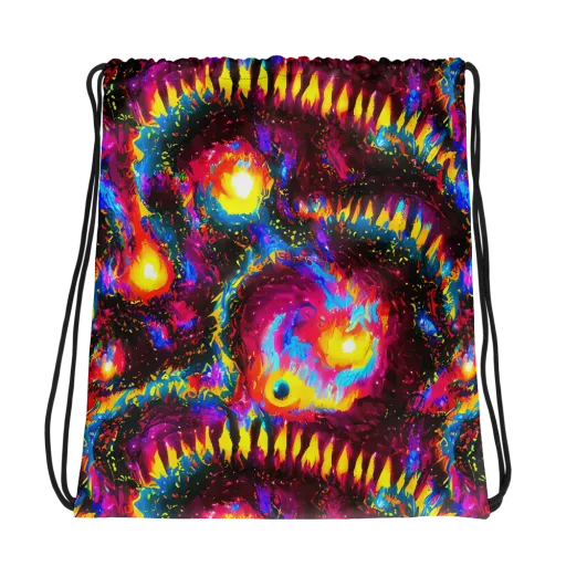 Lava Garden on a Drawstring Bag
