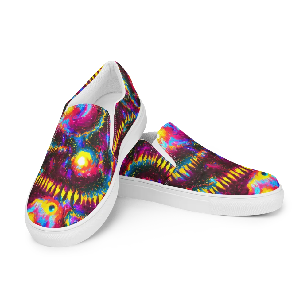 Lava Garden on Women's Slip-On Canvas Shoes — Left Front