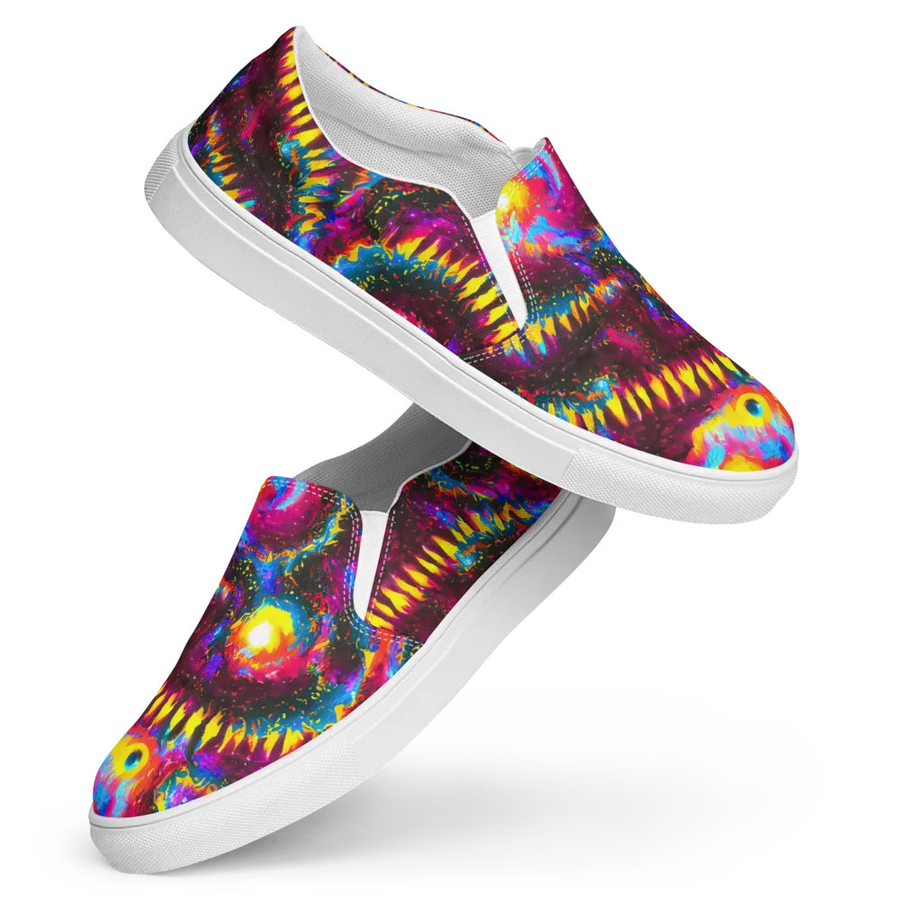 Lava Garden on Women's Slip-On Canvas Shoes — Front