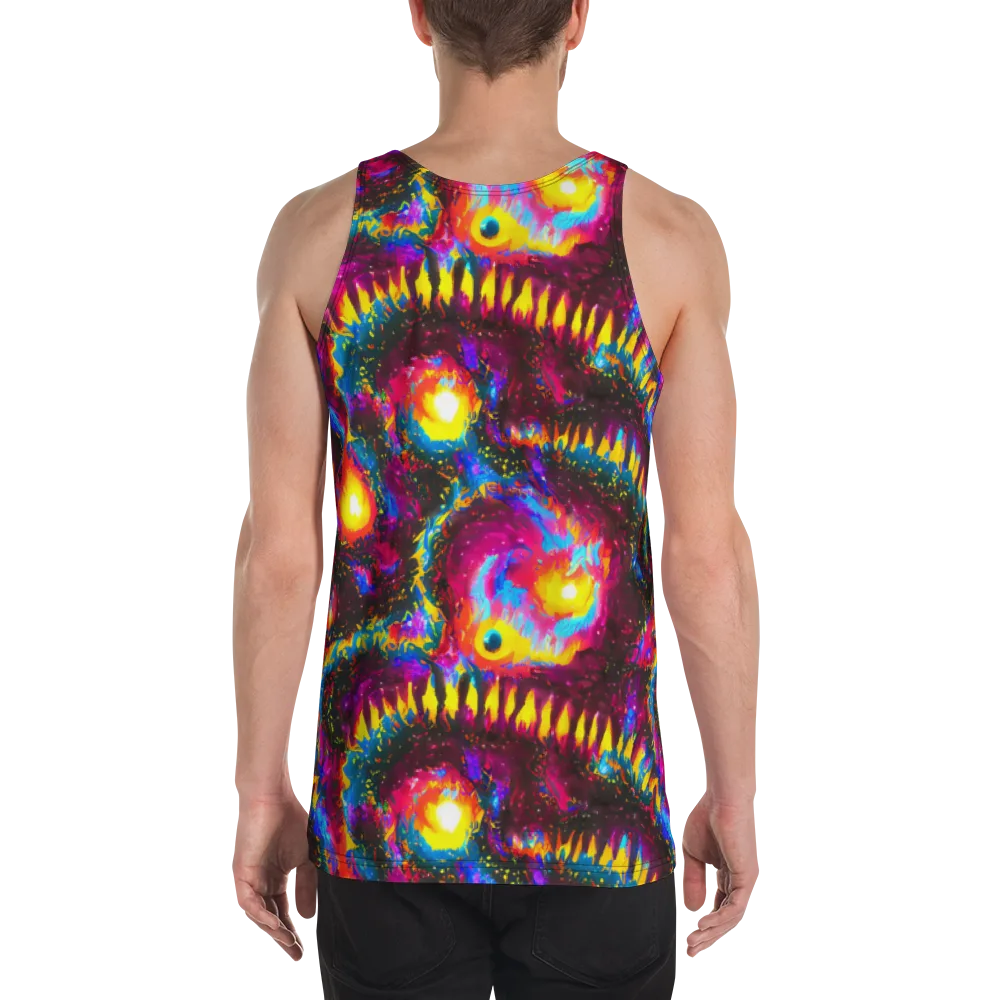 Lava Garden on Men's Tank Top — Back