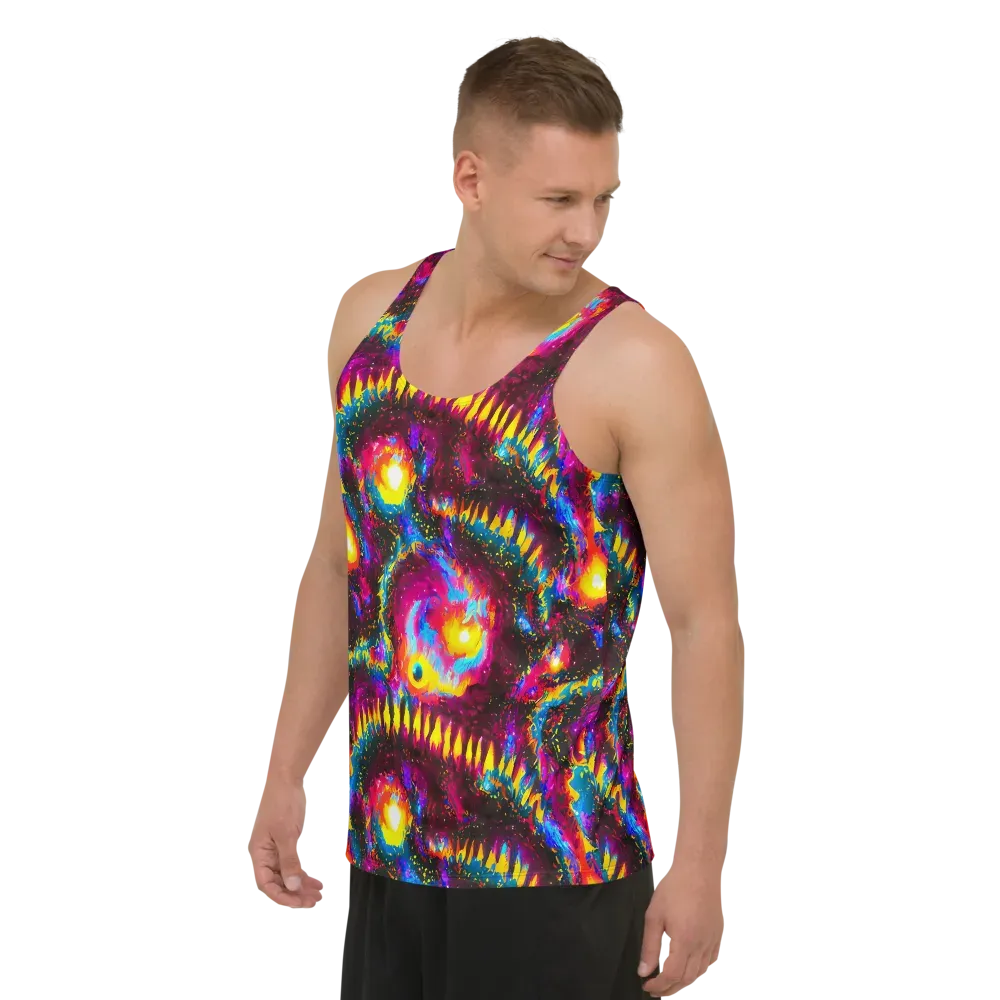 Lava Garden on Men's Tank Top — Left Front
