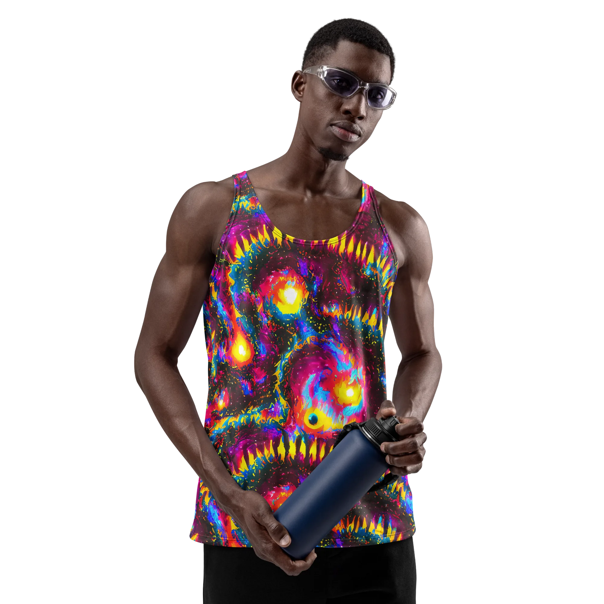 Lava Garden on Men's Tank Top — Front