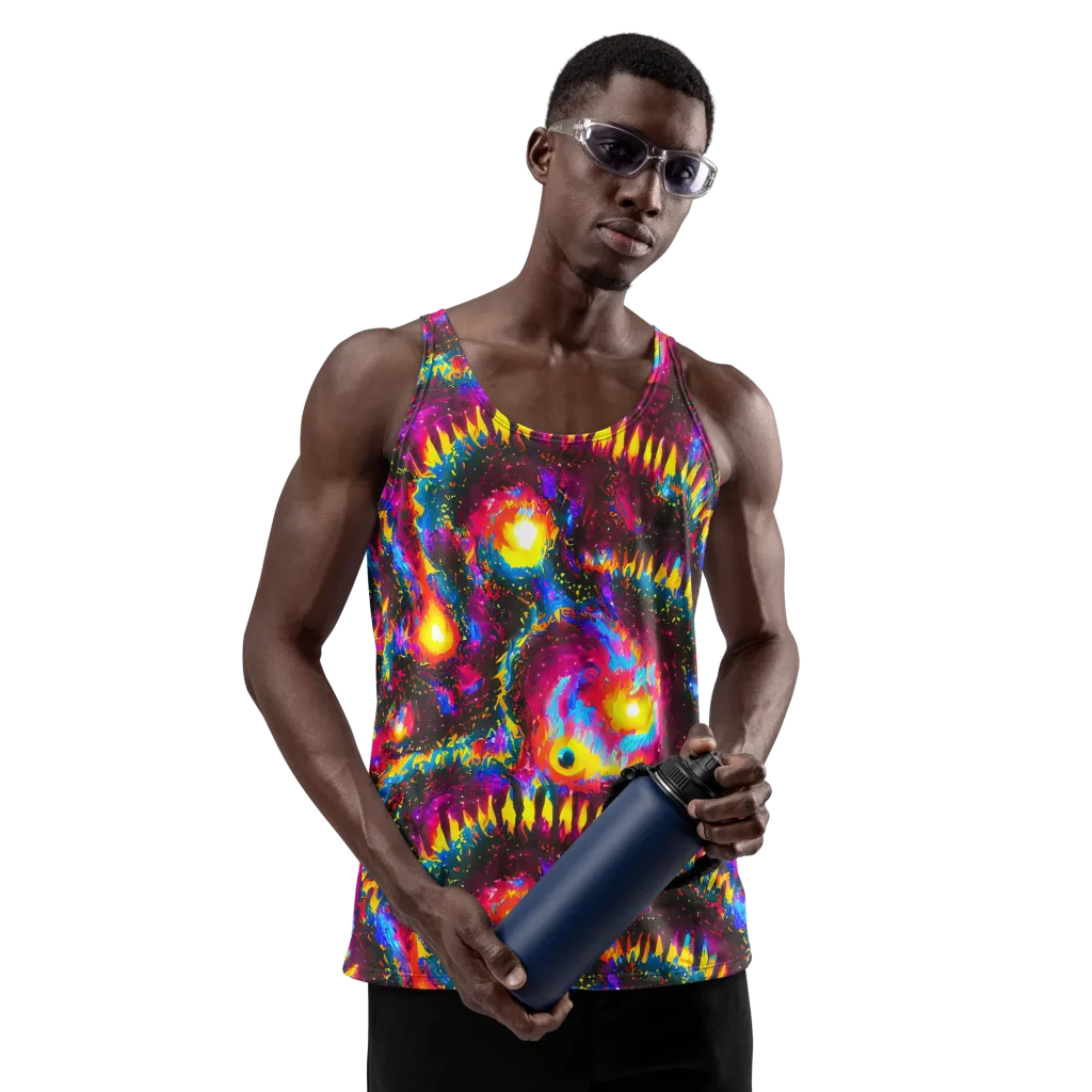 Lava Garden on Men's Tank Top — Front
