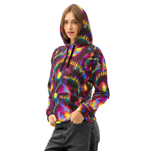 Lava Garden on a Cotton Hoodie