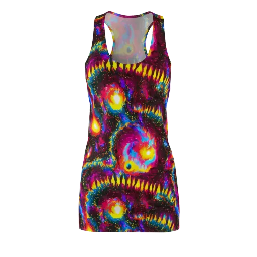 Lava Garden on a Racerback Dress