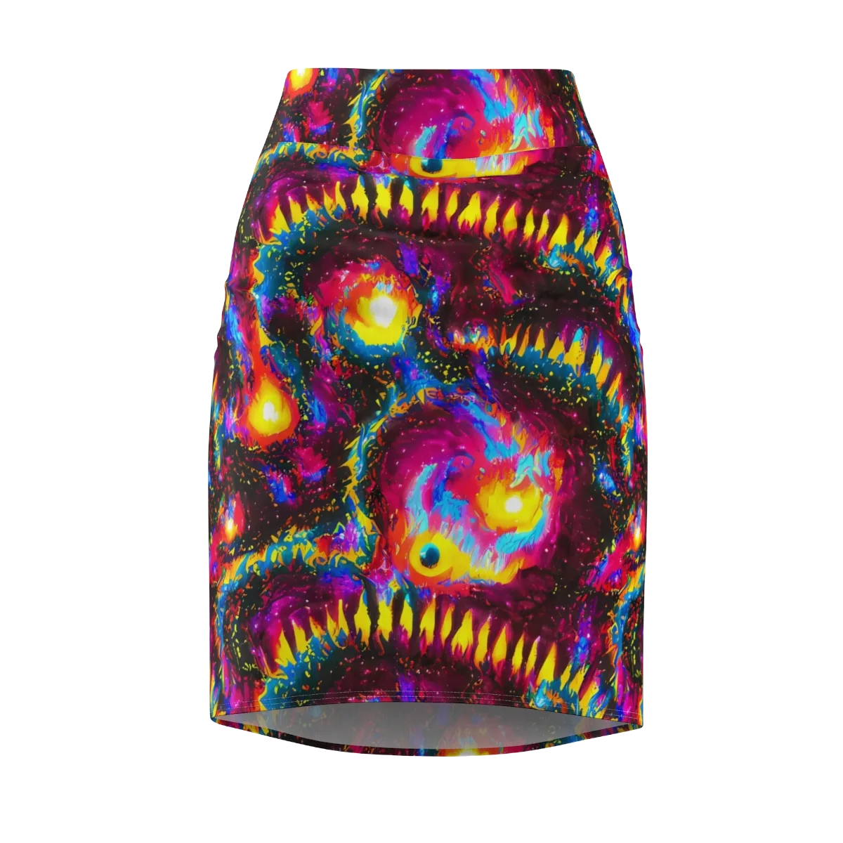 Lava Garden on Pencil Skirt — Front