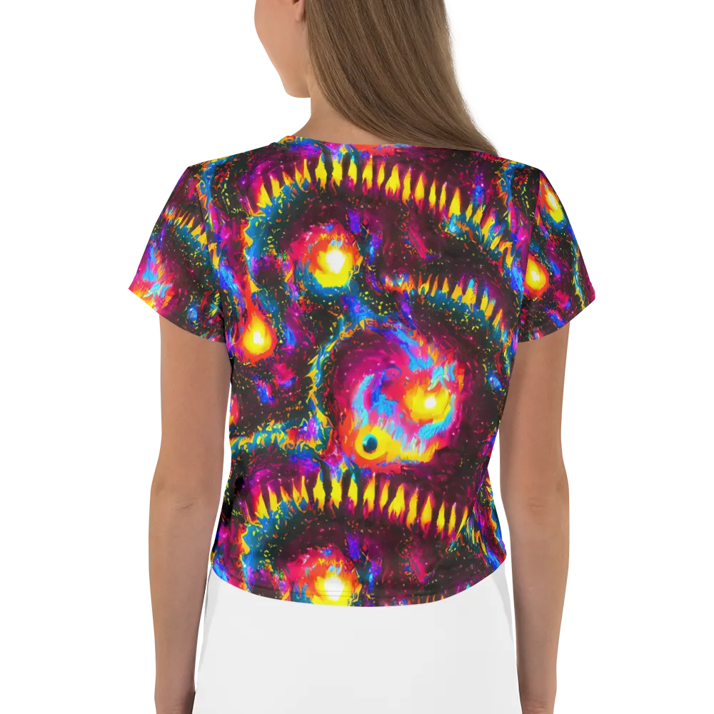 Lava Garden on Crop Tee — Back