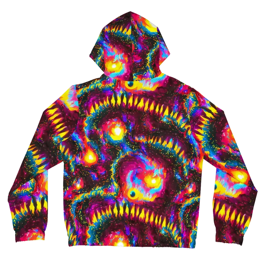 Lava Garden on Women's Full-Zip Hoodie — Back
