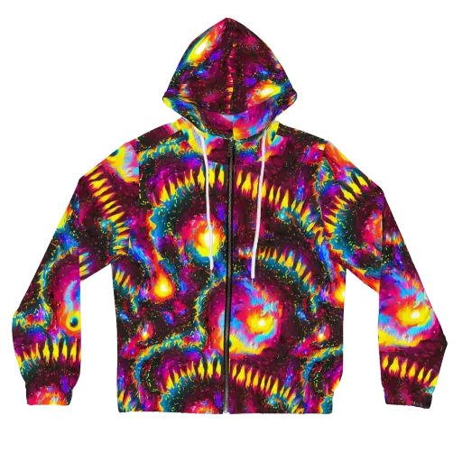 Lava Garden on a Women's Full-Zip Hoodie
