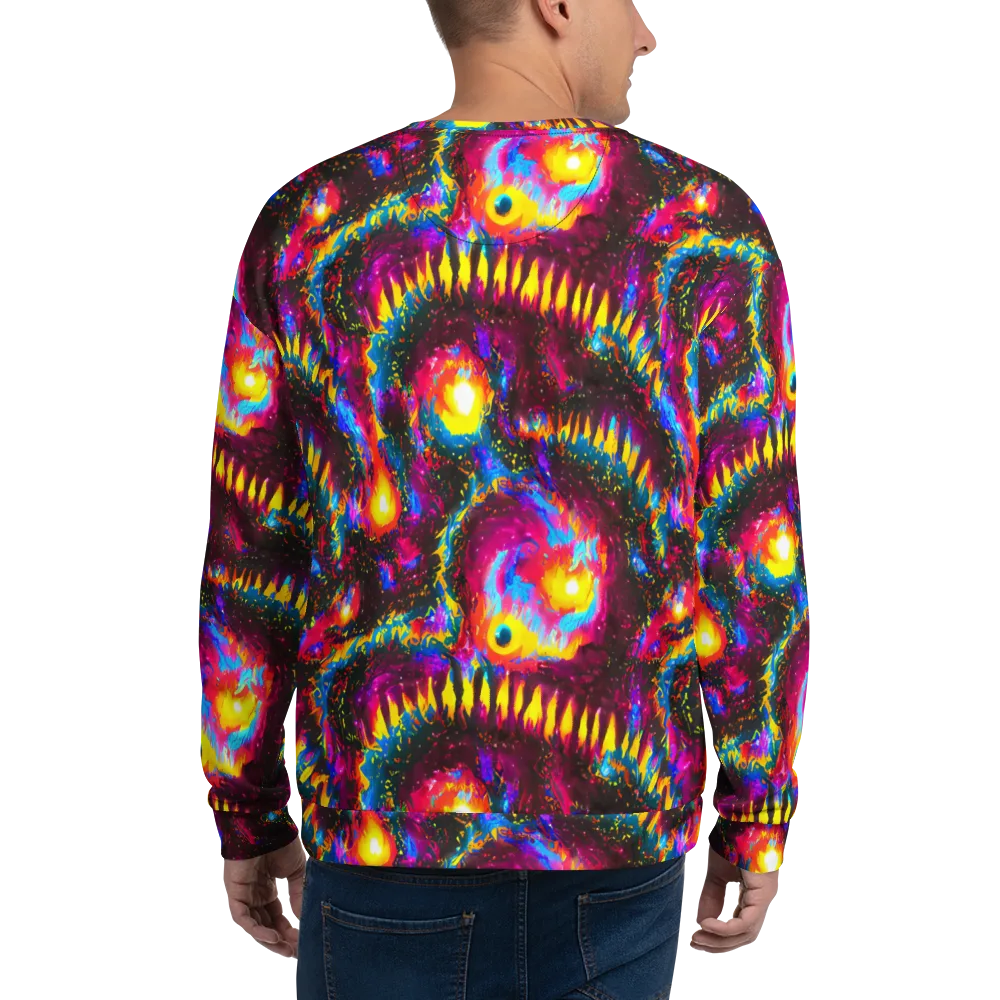 Lava Garden on Sweatshirt — Back