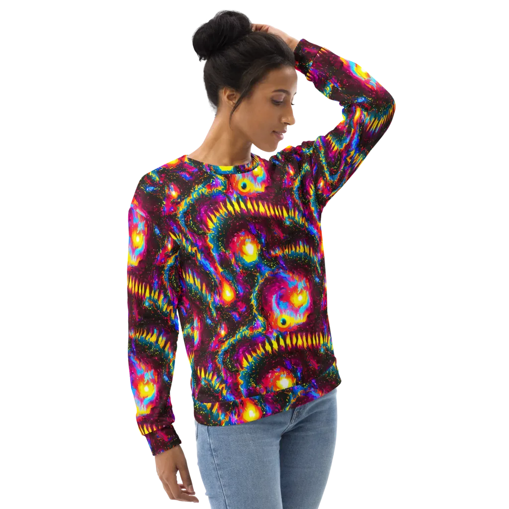 Lava Garden on Sweatshirt — Right Front