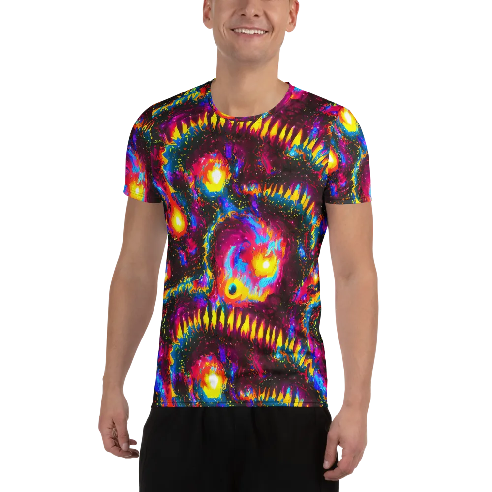 Lava Garden on Men's Athletic T-Shirt — Front