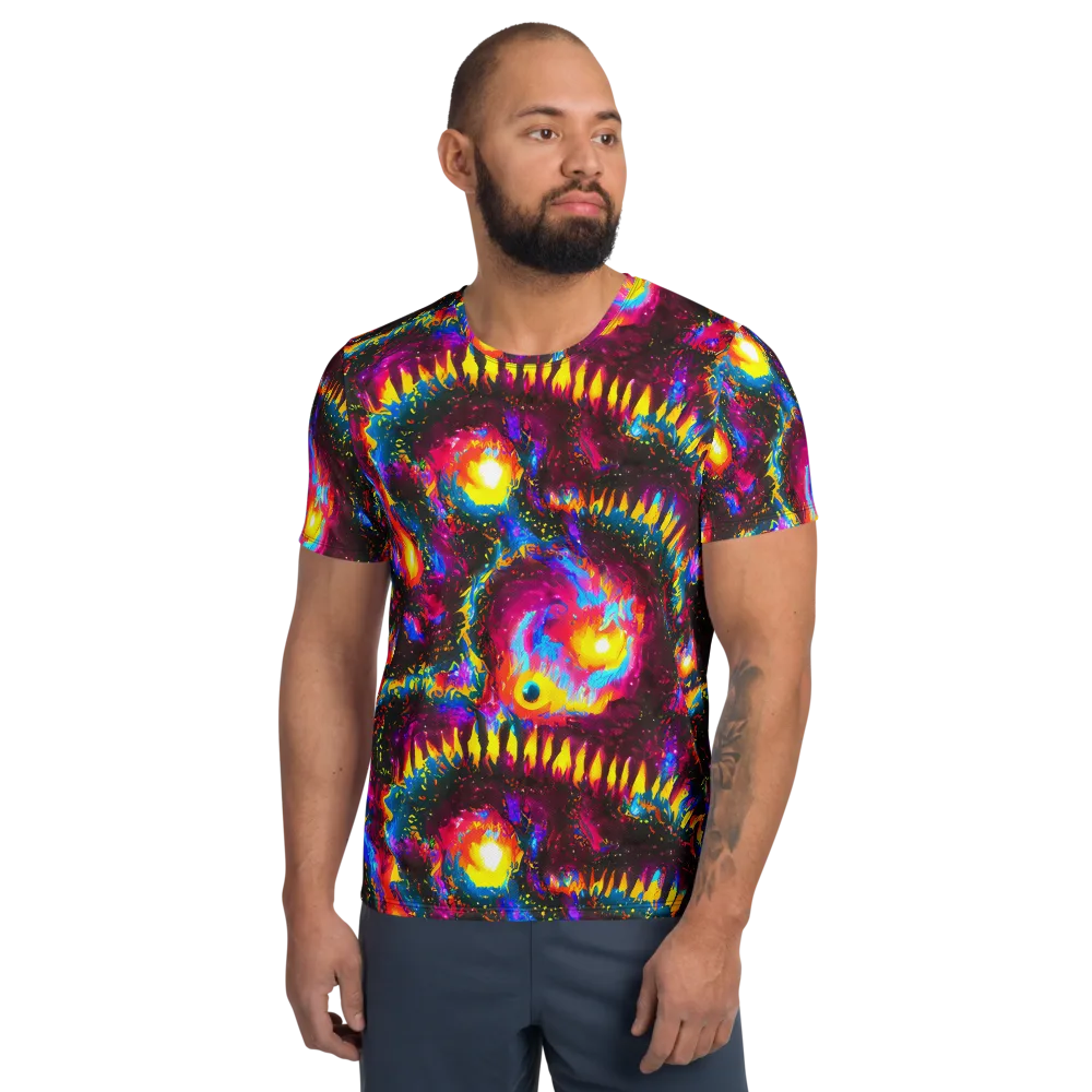 Lava Garden on Men's Athletic T-Shirt — Front