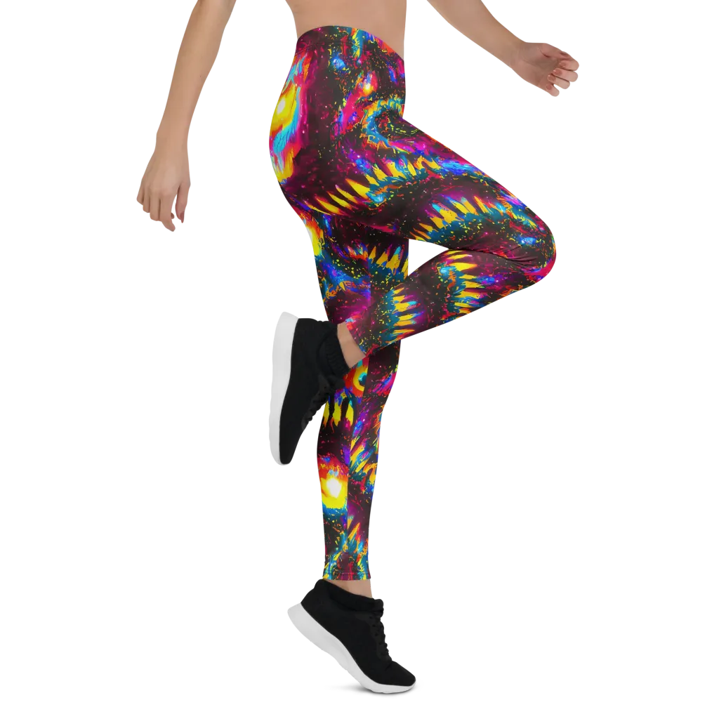 Lava Garden on Leggings — Right