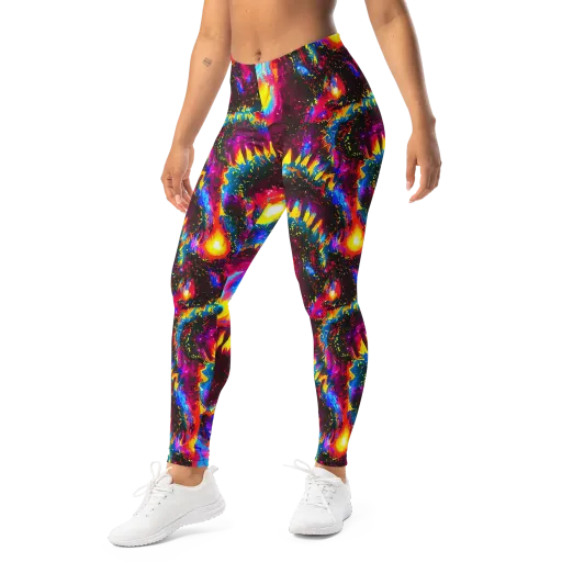 Lava Garden on a Leggings