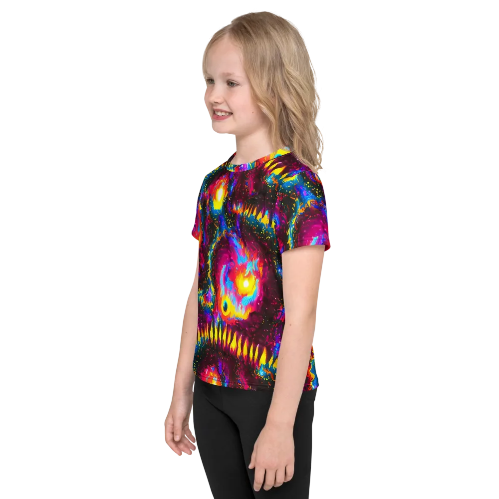 Lava Garden on Kids Crew Neck T-Shirt — Left