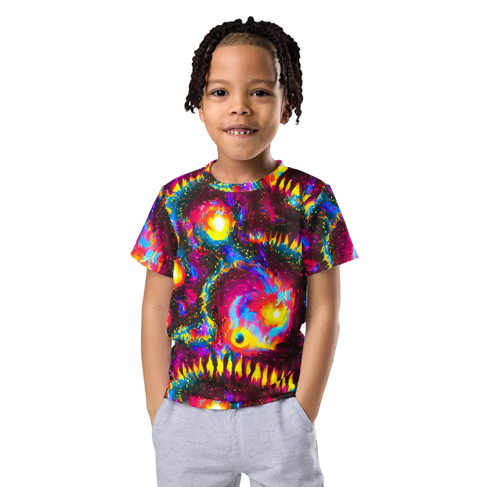 Lava Garden on Kids Crew Neck T-Shirt — Front