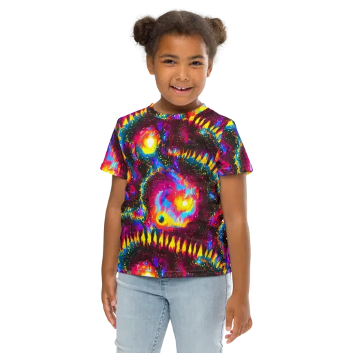 Lava Garden on a Kids Crew Neck T-Shirt