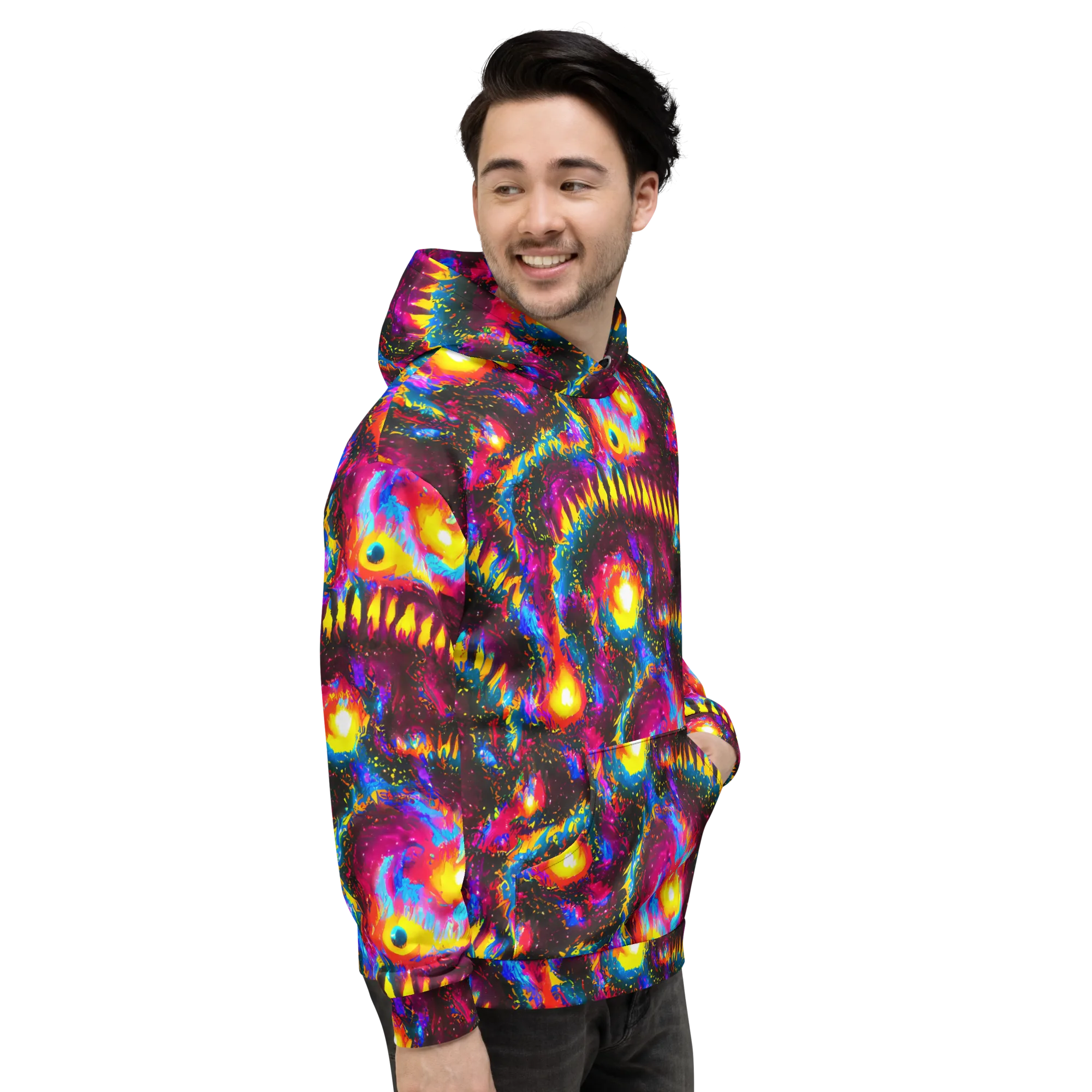 Lava Garden on Hoodie — Right
