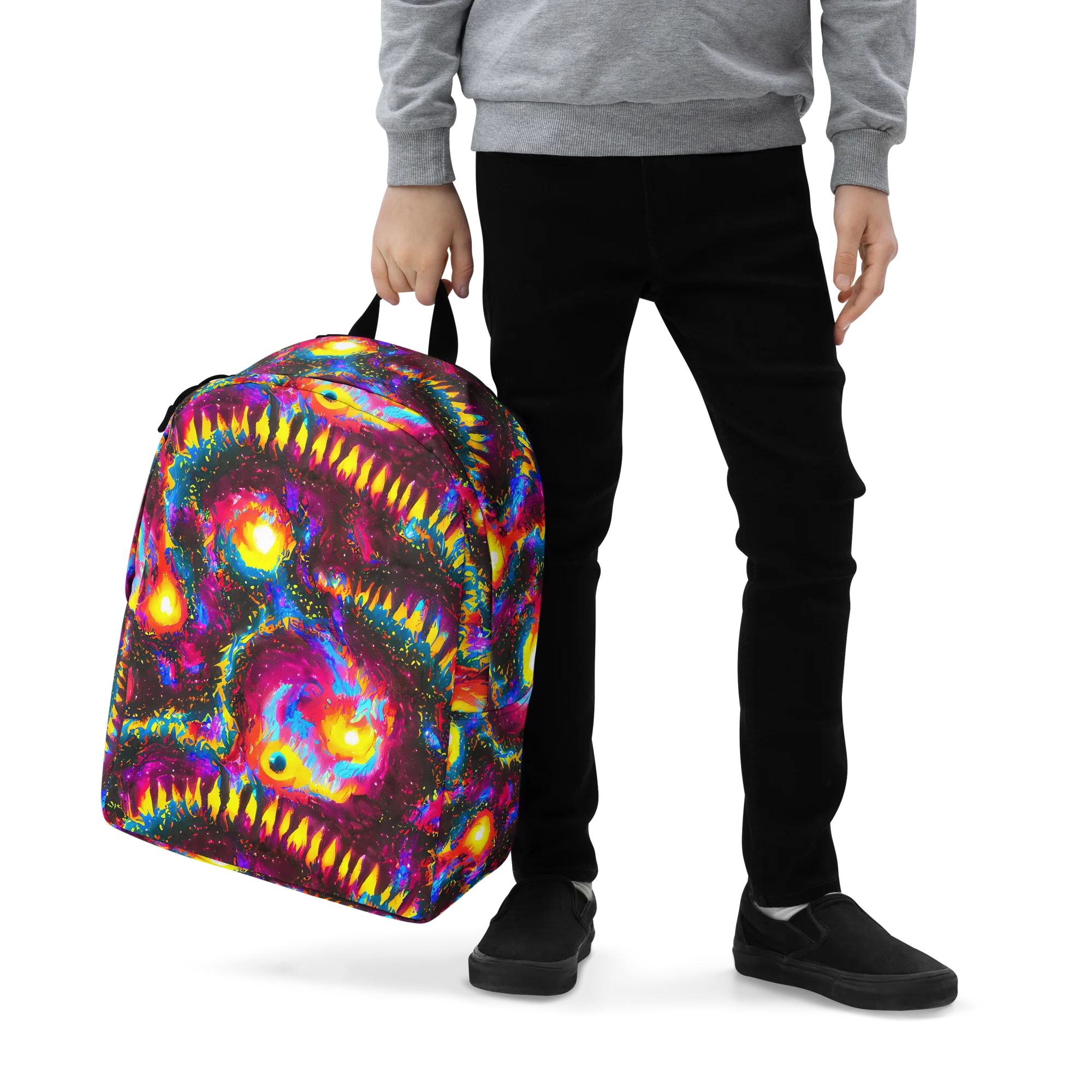 Lava Garden on Minimalist Backpack — Zoomed-in