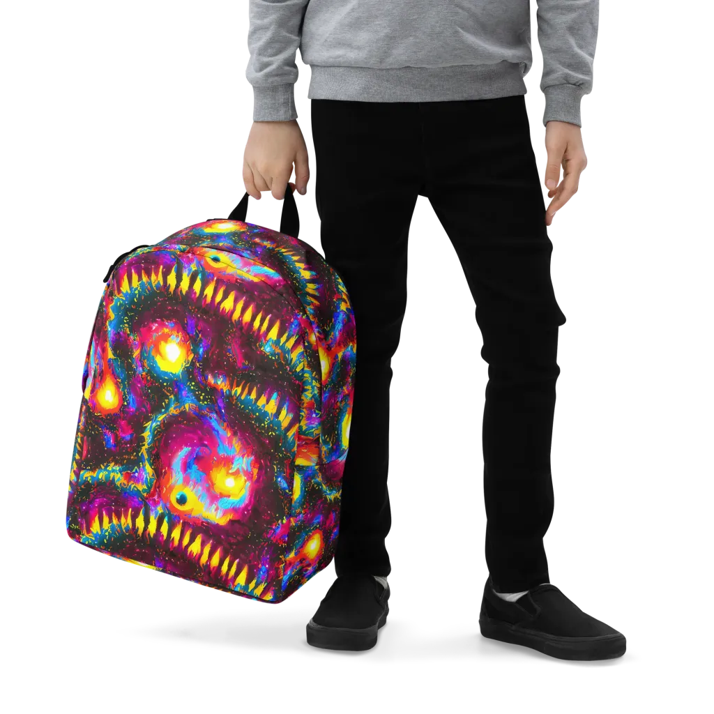 Lava Garden on Minimalist Backpack — Zoomed-in