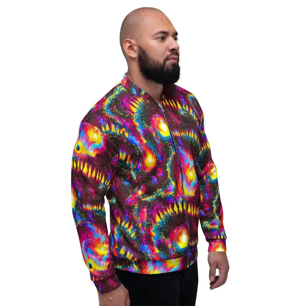 Lava Garden on Bomber Jacket — Right